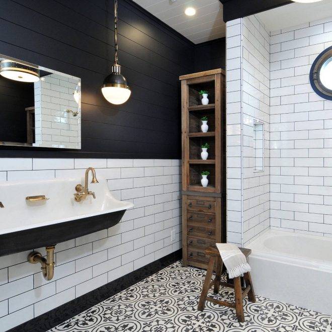 Плитка кабанчик для ванной комнаты — разновидности, выбор, стили