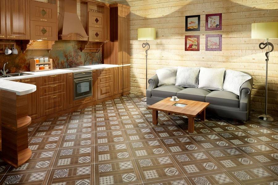 Плитка под дерево для кухни на пол, фартук и стены - особенности и выбор