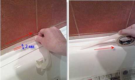 Как приклеить керамический или пластиковый бордюр на ванну