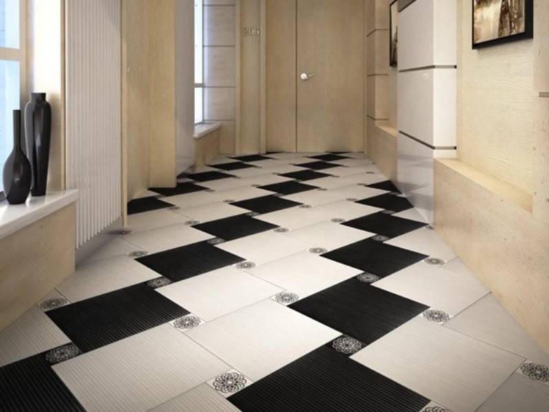 Выбор плитки на пол в коридоре – материалы, характеристики, дизайн
