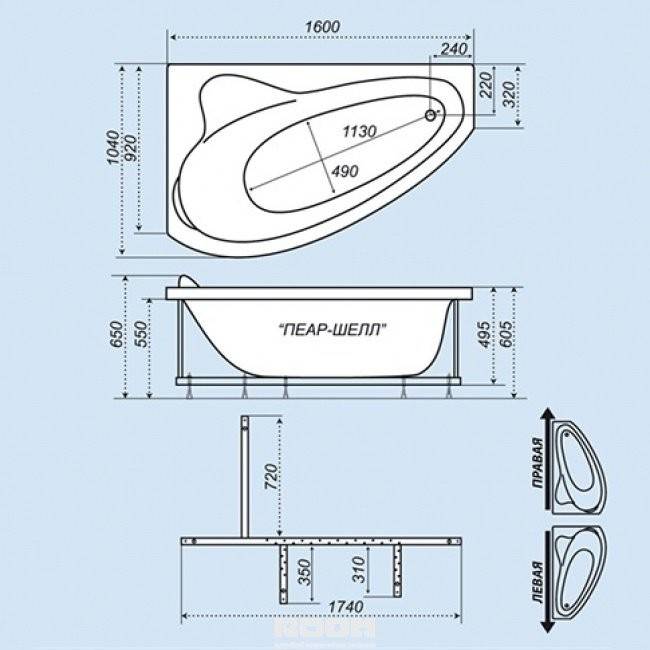 Как выбрать угловую ванну - размеры угловых ванн, какие бывают виды и формы, способы установки