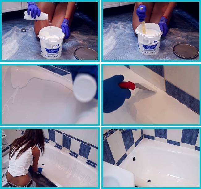Ремонт ванны жидким акрилом: пошаговая инструкция