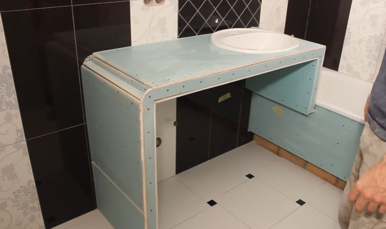 Столешница для ванной комнаты под раковину: как выбрать, виды, дизайн (+фото)