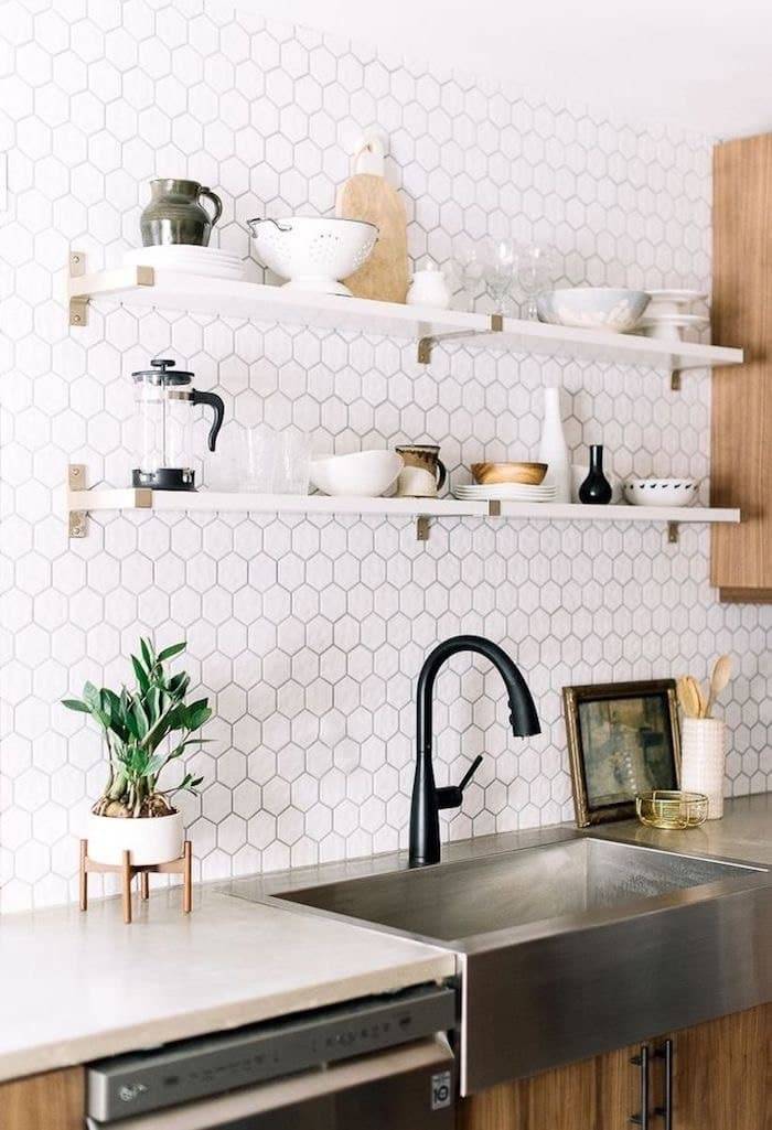 Плитка на кухню на стену и отделка кафелем: модный дизайн помещения | дизайн и фото