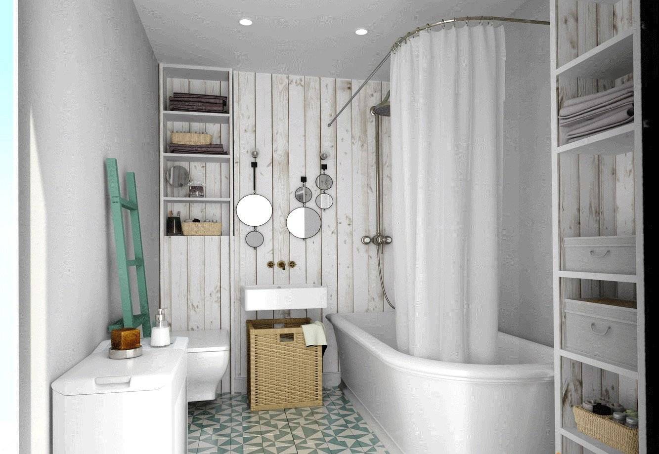 Ванная комната в стиле сканди фото