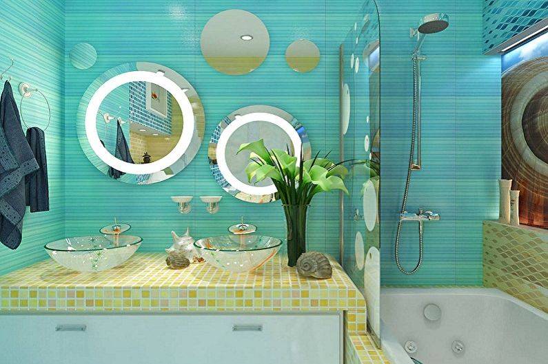 Ванная комната в морском стиле