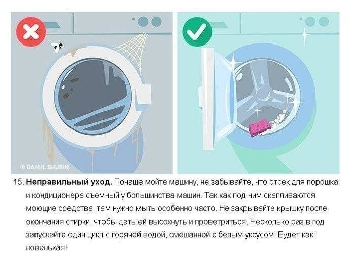 Почему стиральная машина набирает воду, но не стирает