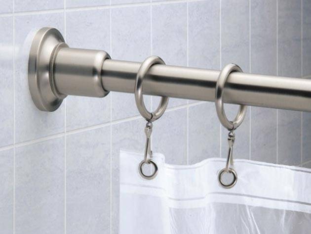 Карниз для шторы в ванную: установка углового и обычного вариантов
