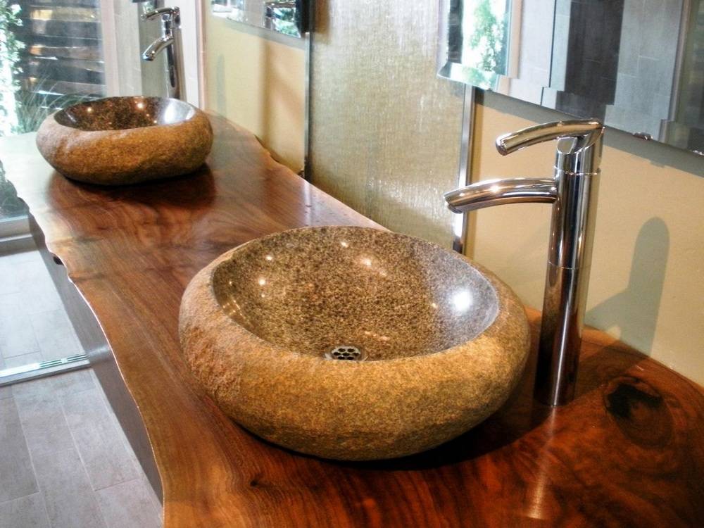 Раковины в ванную изготовленые из искусственного камня