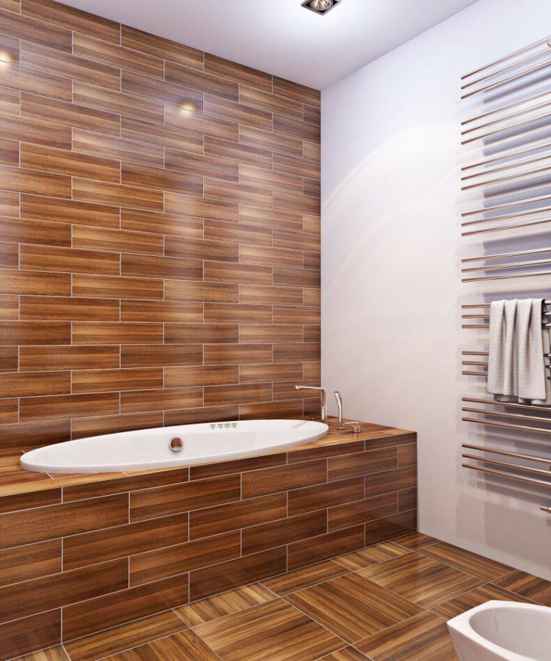 9 альтернатив керамической плитке на пол в ванной