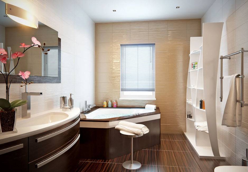 Эстетичный дизайн ванной комнаты: разные варианты и решения
