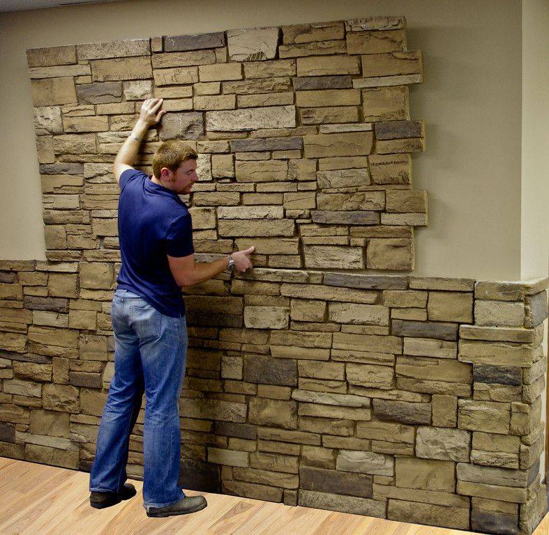 Как крепить декоративный камень на стену - клуб мастеров