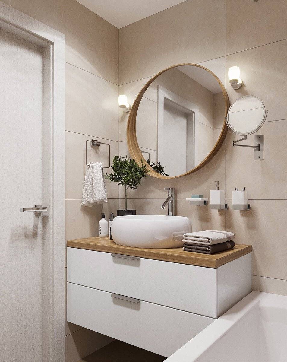 Дизайн маленькой ванной комнаты - лучшие идеи интерьера + фото