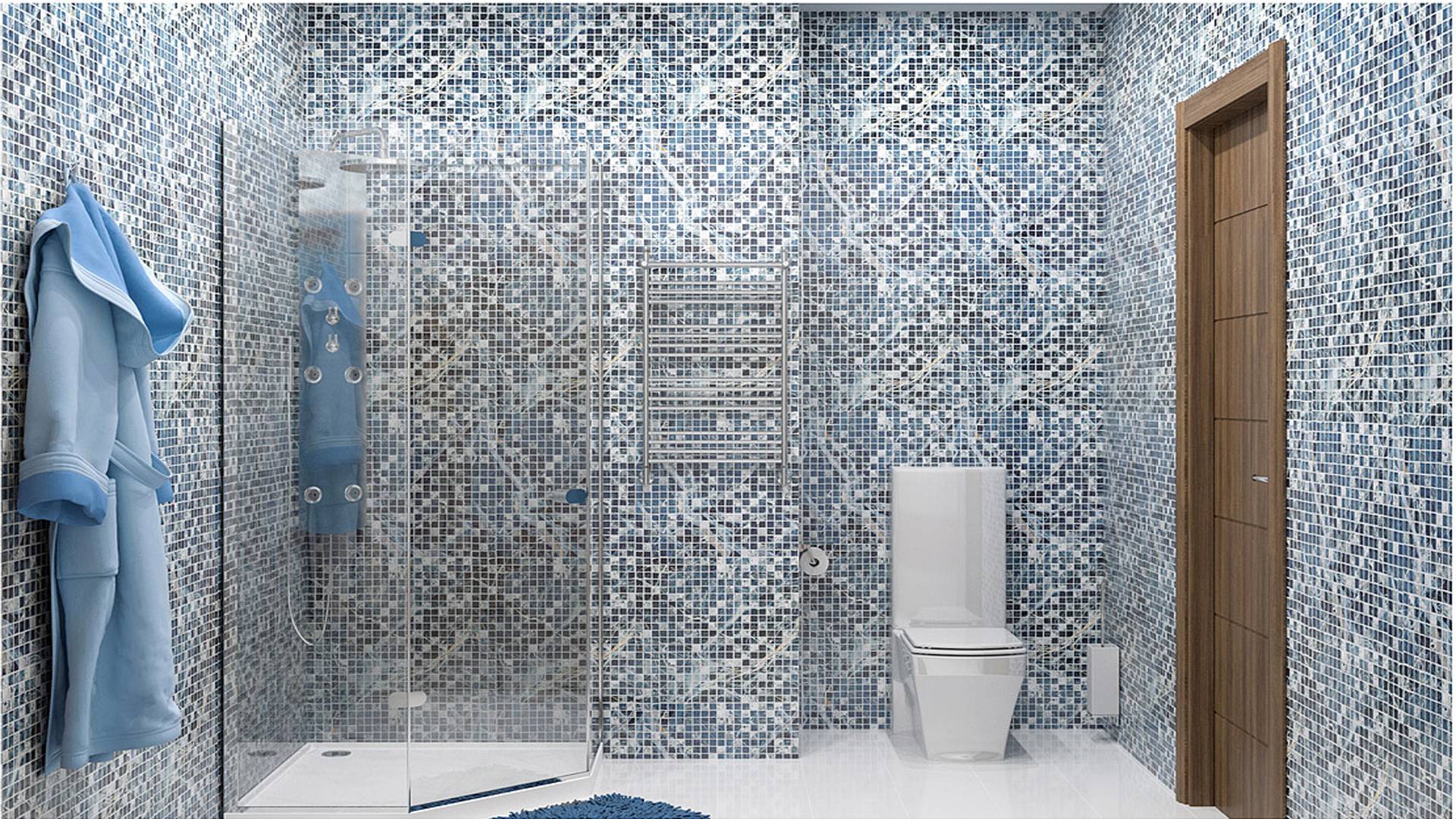 Мозаика в ванной комнате: 100 фото лучших примеров дизайна