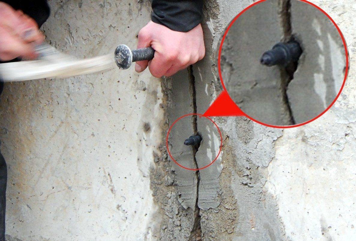 Как и чем самостоятельно, используя советы специалистов и инструкции, заделать трещины в бетоне