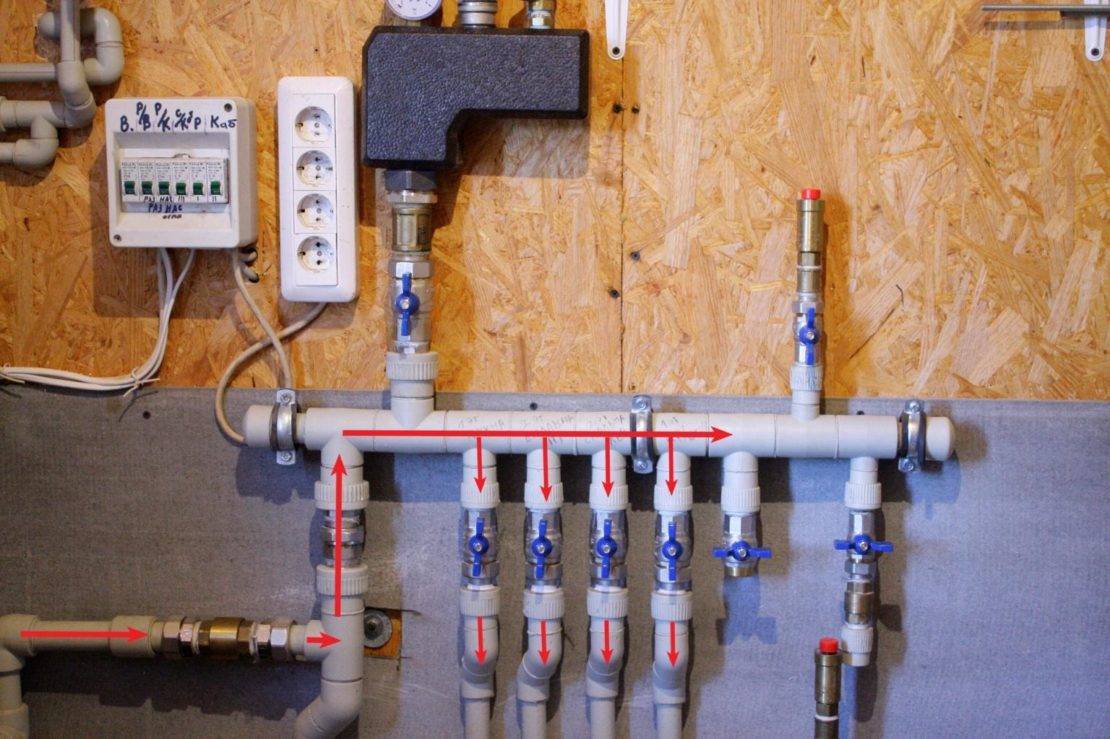 Водопроводный коллектор с кранами: монтаж системы с распределительной гребёнкой