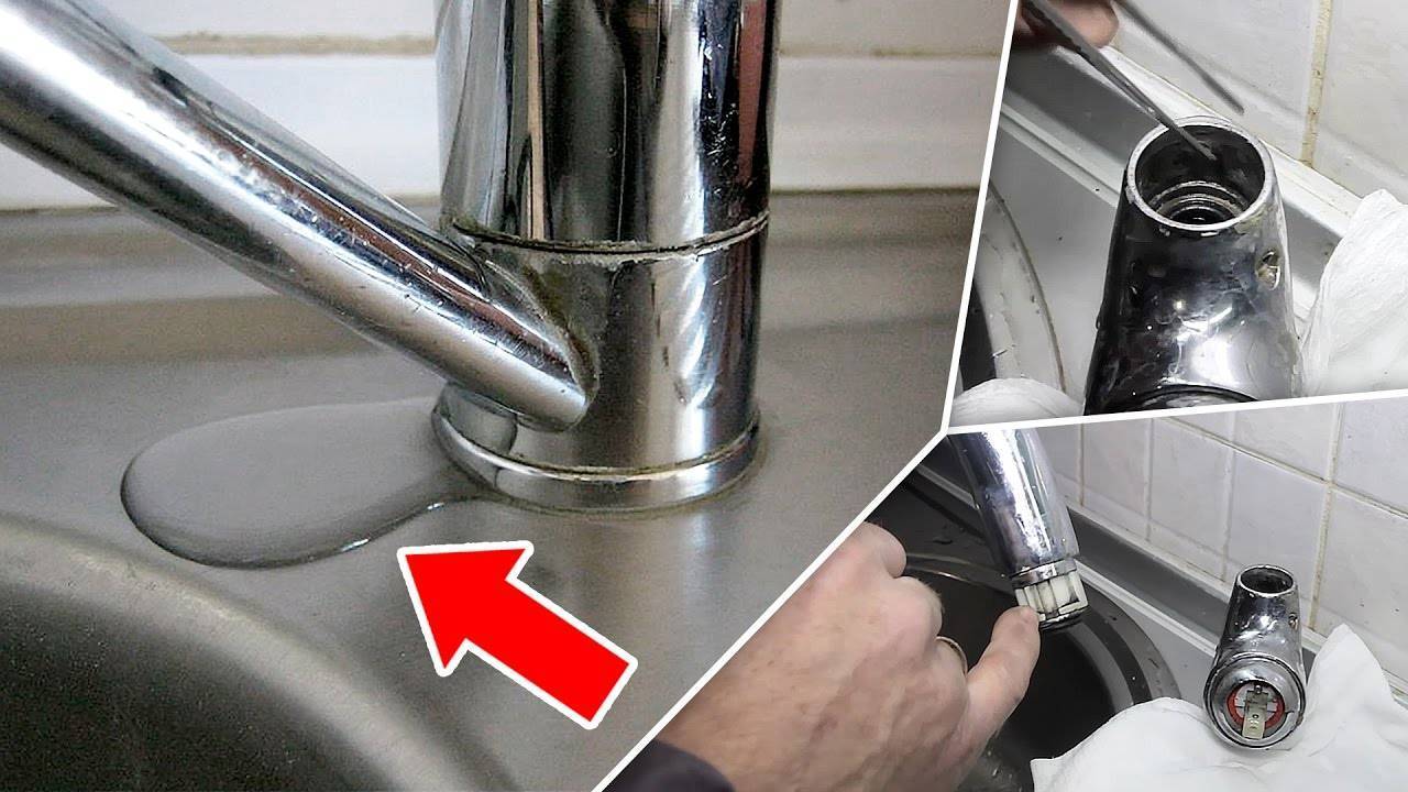 Как устранить течь из крана на кухне и ванной своими руками: как починить рычажную и вентильную конструкции