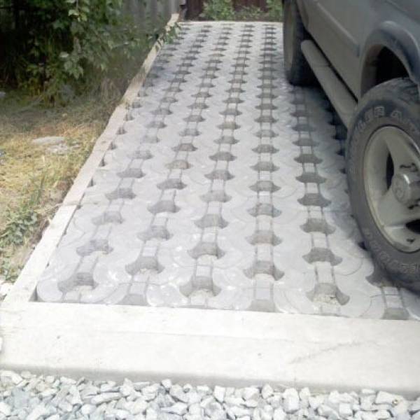 Укладка тротуарной плитки под автомобиль - плитка под машину