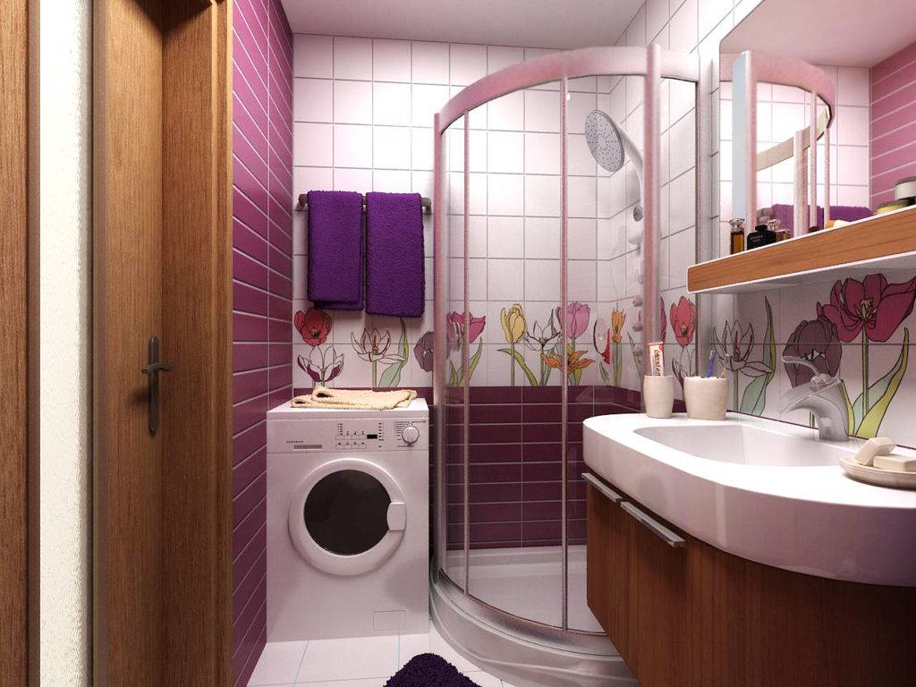 Малогабаритная ванная комната - фото примеров