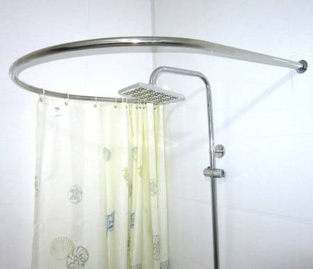 Шторка для ванной угловая (45 фото): тонкости выбора