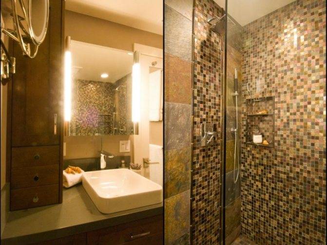 Плитка и мозаика для ванной комнаты: 26 фото, дизайн с элементами мозаики