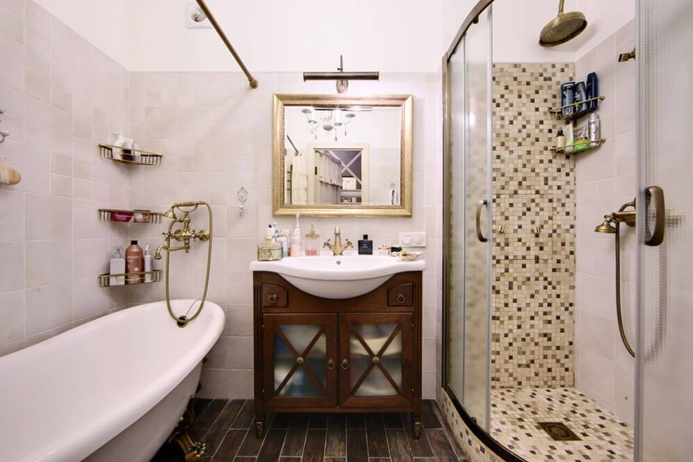 Ванная комната в стиле кантри