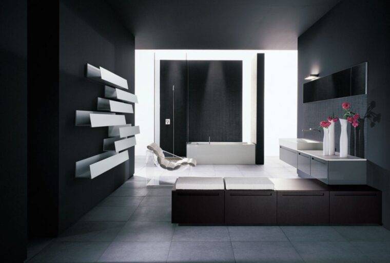 Ванная в стиле хайтек современный дизайн ванной
