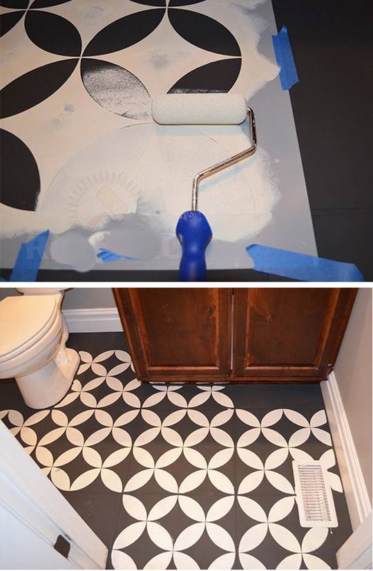Краска для плитки в ванной комнате, фото и порядок работ