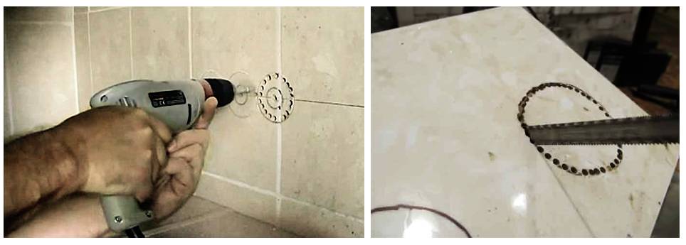 Как просверлить плитку в ванной чтобы она не треснула