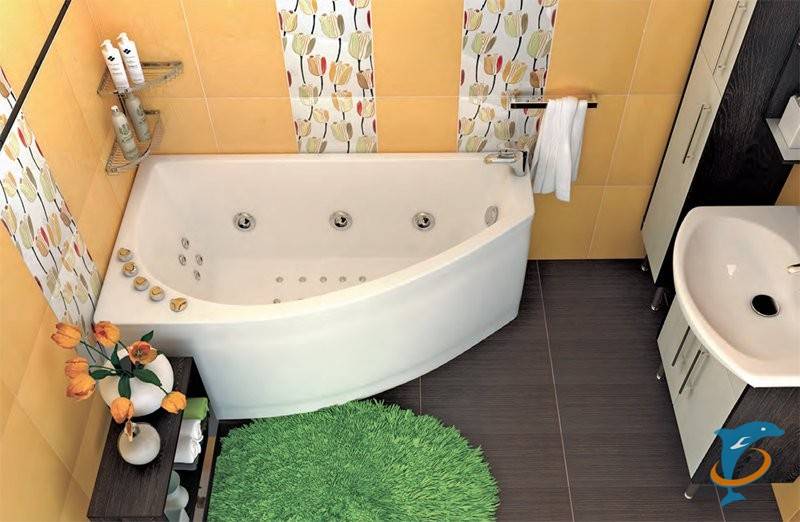 Асимметричная ванна — все виды и размеры (плюсы и минусы, фото популярных моделей, советы по выбору)