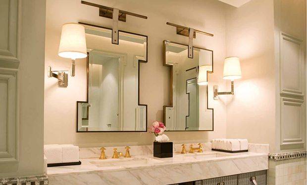Большие зеркала в ванной комнате - фото дизайна и интерьера