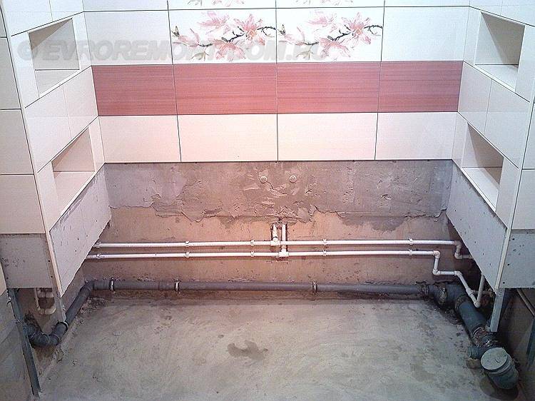 Установка ванны до или после укладки плитки