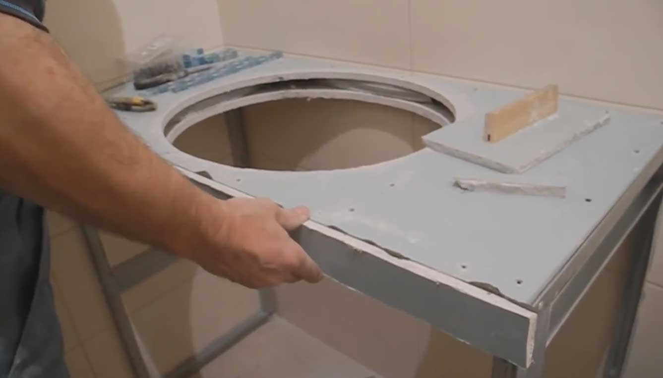 Столешница в ванную своими руками: из чего и как сделать | ремонт и дизайн ванной комнаты