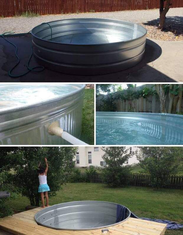 Как сделать бассейн на даче своими руками из подручных материалов
