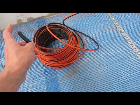 Теплый пол электрический - греющий кабель