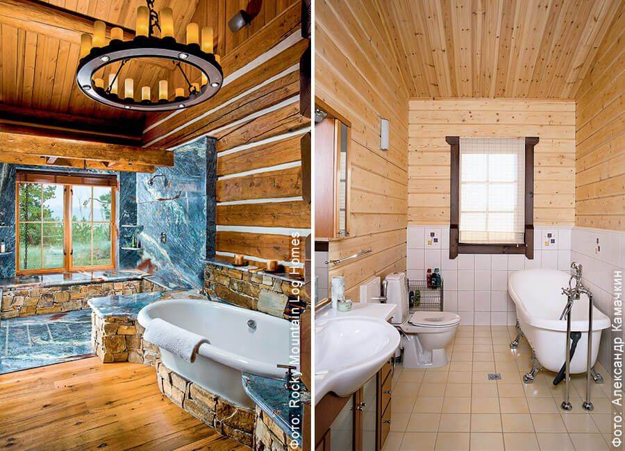Как сделать ванную комнату в деревянном доме : возможности, ограничения и технологии