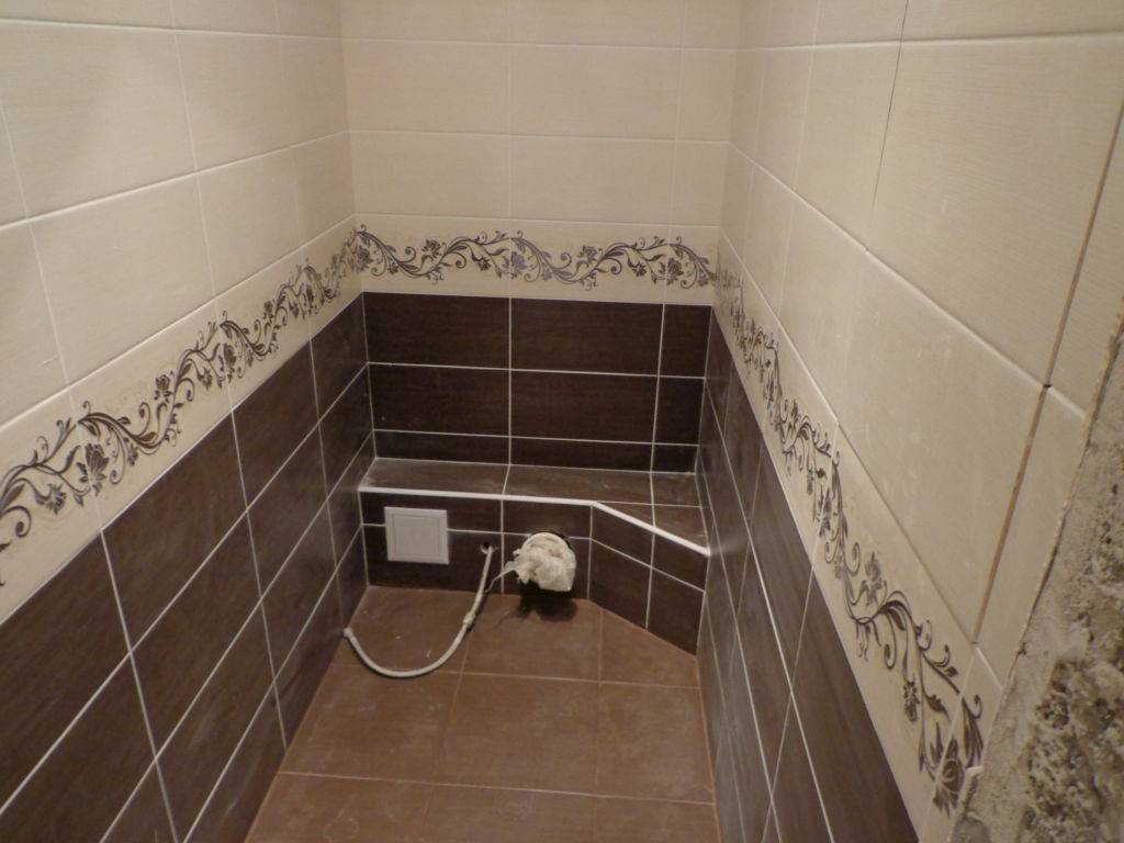Плитка в туалете маленькое помещение: оформление малогабаритного санузла. дизайн туалета: варианты отделки и выбор материала